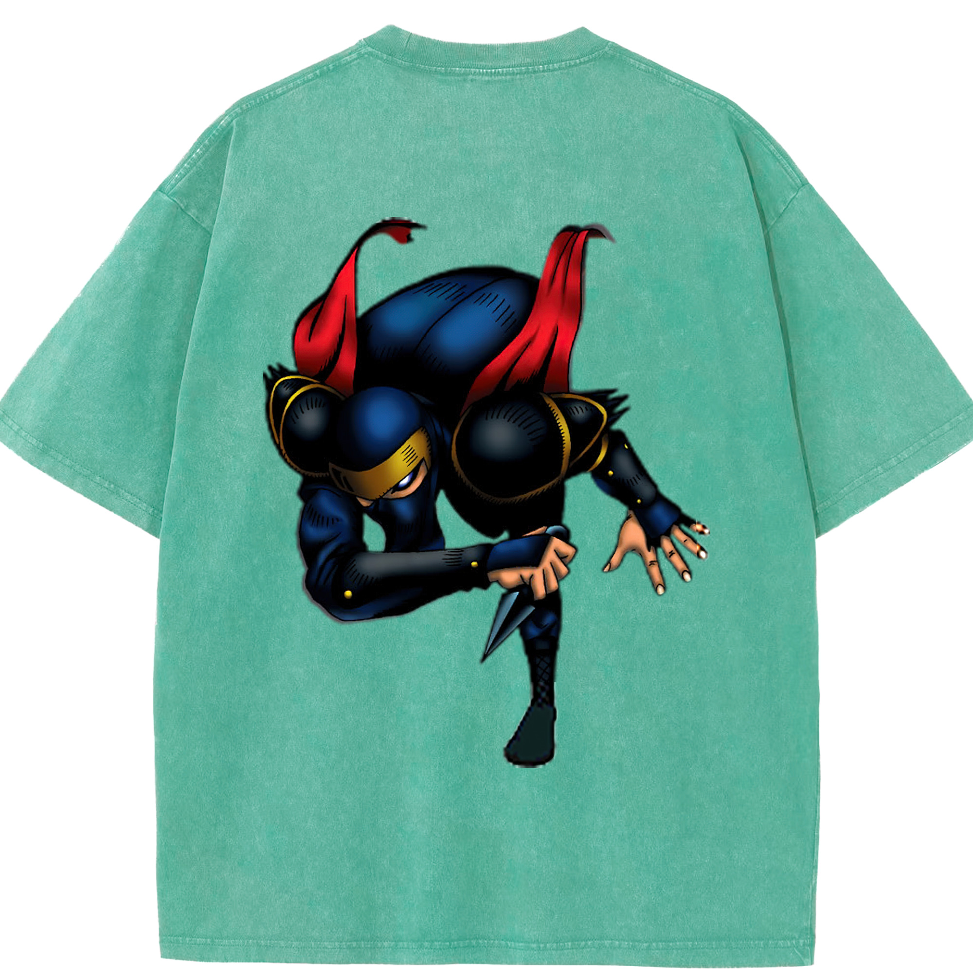 （画像用） 遊☆戯☆王 Yu-Gi-Oh! 綿100% ヴィンテージ風 半袖Tシャツ（背面プリント）